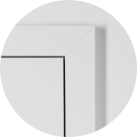 flächenbündige Tür Durat Pino Weiß 834x2097 mm rechts Wandstärke 146 - 215 mm