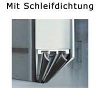 T30 HT8 Brandschutztür 750x2000 mm links rauchdicht durch Schleifdichtung