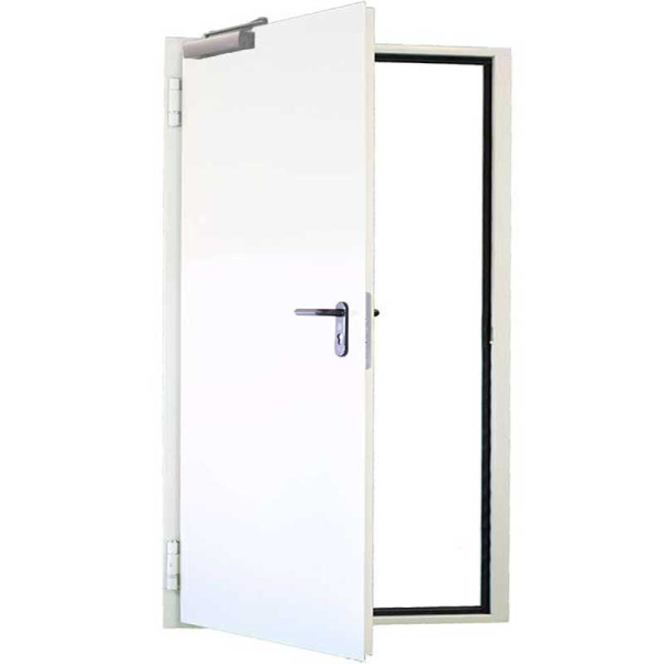 T30 HT8 Brandschutztür 800x1800 mm links rauchdicht durch Anschlagdichtung