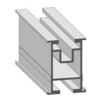 0Q.MOUNT Modultragprofil 37 2200 mm Alu/ silber