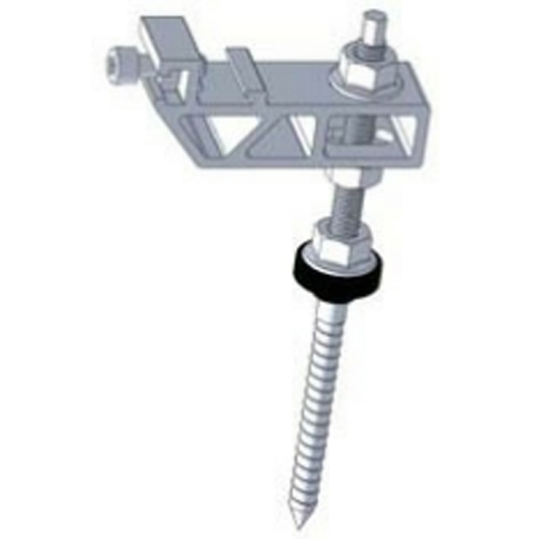 Q.MOUNT Stockschraube 2.1 M12x400 mm mit Sperrzahnmuttern und Dichtung