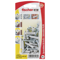 fischer Dübel SX 5 x 25 S mit Schraube (20 St.)