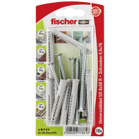 fischer Universaldübel UX 6 x 50 R S mit Rand und...