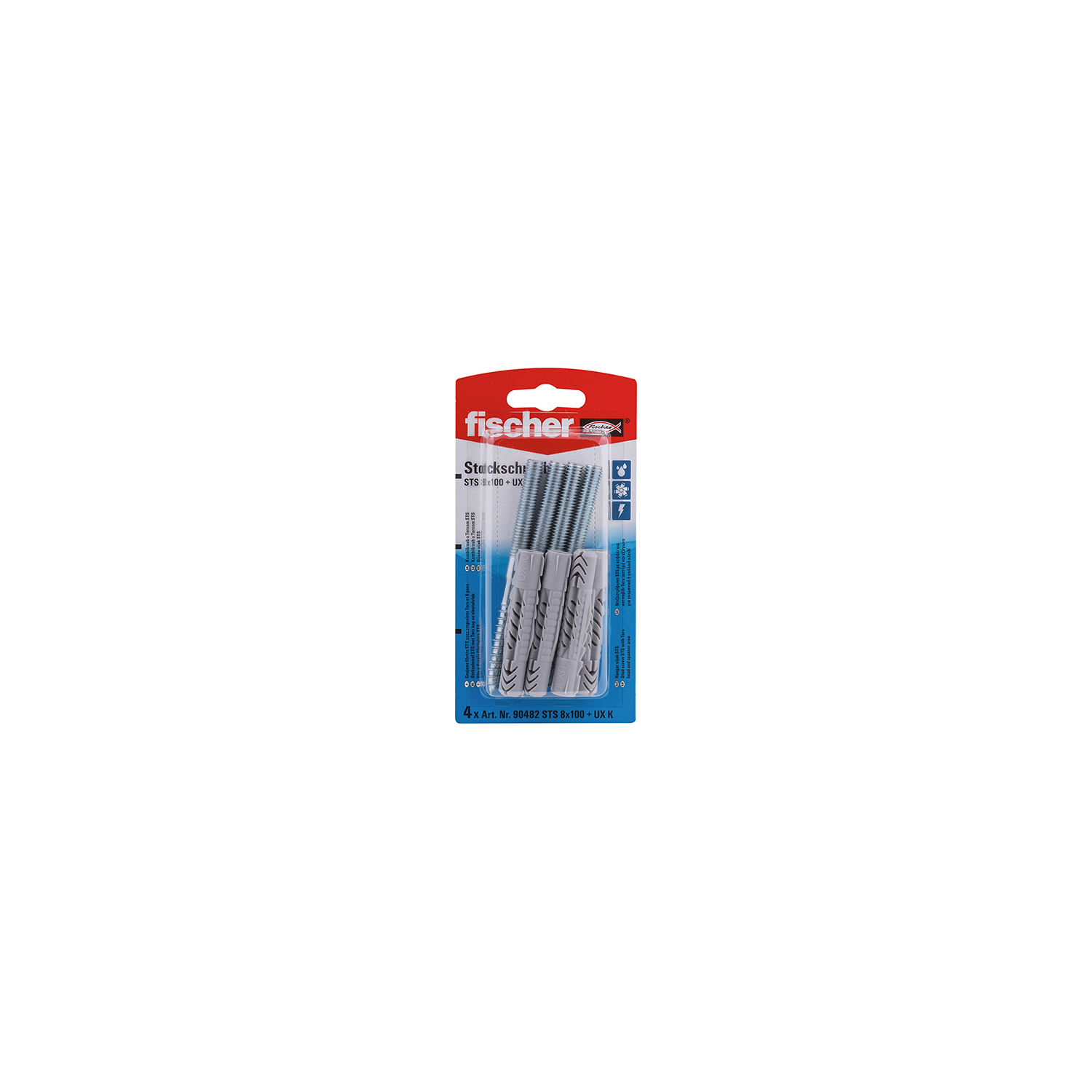 fischer Stockschraube STS 8 x 100 + UX (4 St.)