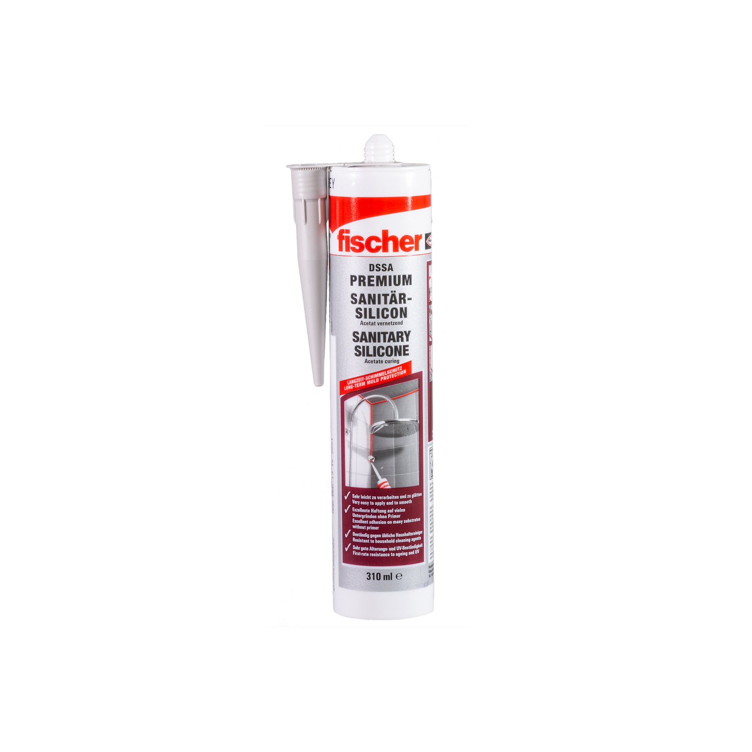 fischer Sanitärsilicon DSSA 310ml anthrazit