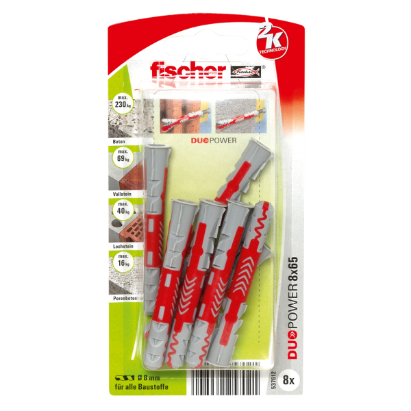 fischer DUOPOWER 8 x 65 (8 St.)