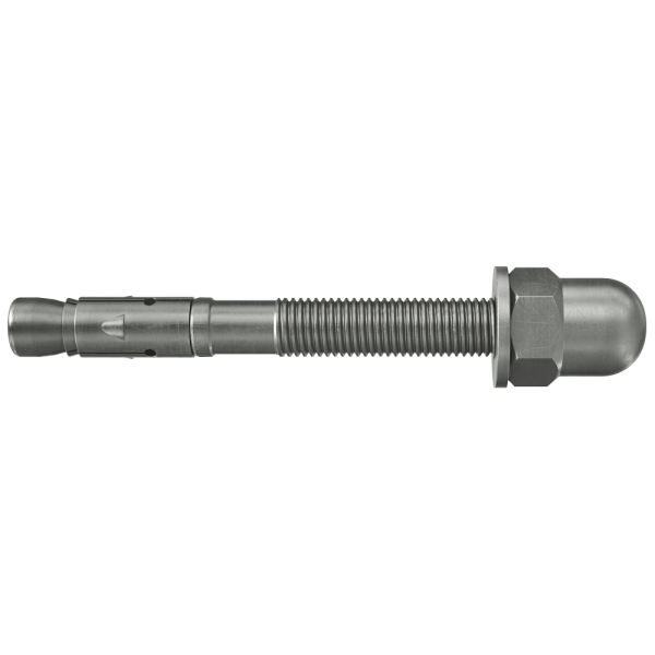 fischer Bolzenanker FAZ II 10/10 H Hutmutter nicht rostender Stahl A4 (20 St.)