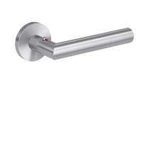 Türgriffgarnitur LUCIA PROF | Schraubtechnik Rosetten rund | smart2lock 2.0 R Edelstahl matt