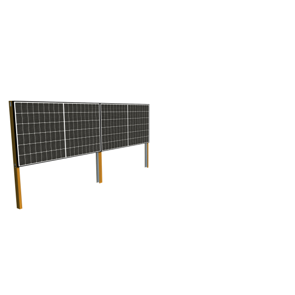 90° betoniert horizontal